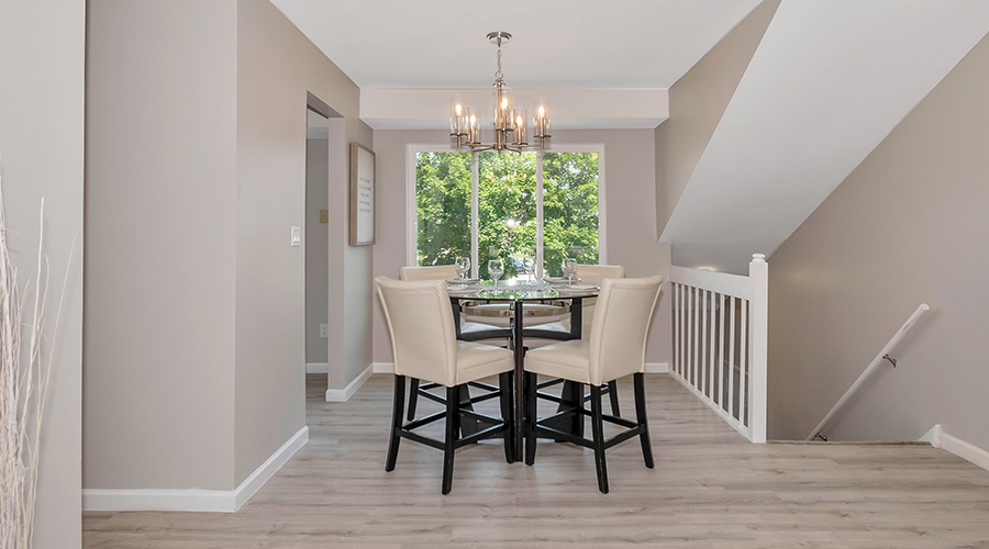 dining room table near top of stairs monson ma